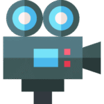 video shooting camera logo